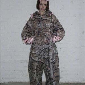 Named Collective Camo Pink Bows Tracksuit